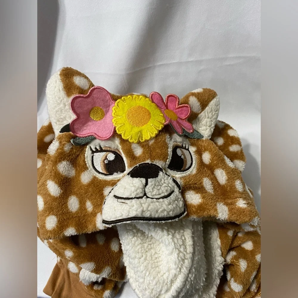 Spirit Halloween Union Suit Hooded Deer Fawn Size Child Medium (8-10) - Picture 4 of 7